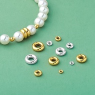 S925 Sterling Silver Hollow Ring Abacus Beads Wheel Beads Spacer Spacer Beads Bracelet Bracelet Spac