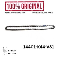 MESIN Honda Genio Scoopy K2F BeAT Street K1A 14401K44V81 14401-K44-V81 Chain, original Honda AHM HGP