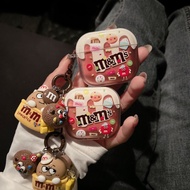 m&m Earphone Case i12 i11 i13 Cartoon Transparent Embossed 1 2 3 Bluetooth gen gen1 gen2 Pro Airpods