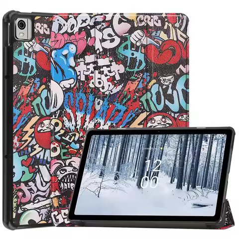 For Nokia T21 T10 2022 T20 TCL TAB 10s 9080G 2021 VIVO PAD 11inch Case Tablet Cover Tri-fold TPU Lea