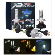 H4 x3 Lumiled 3 color car lights