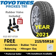 215/55R16 TOYO PROXES TR1 (Installation) New Tyre Tayar Tire Car Wheel RIM 16 WPT NIPPON