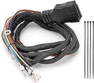 26347 26377 11 Pin Plow Side Light Wiring Harness 3 Plug with Dust Cover and Strap Tie Compatible with Western SnowEx Plows Fisher Blizzard Snow Plows