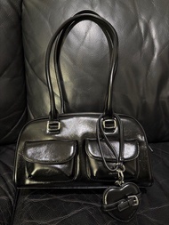 Stand Oil Chubby Bag black+ Belted Mirror Keyring