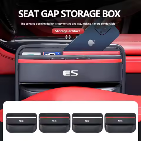 For Lexus Car Seat Gap Filler Storage Box Vehicle Seat Side Pocket Organizer CT200h F Sport ES LS IS