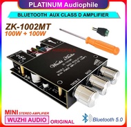 BLUETOOTH 5.0 AMPLIFIER CLASS D HIFI STEREO CLASS D AMPLIFIER ZK-502MT 2X 50W ZK-1002MT 2X 100W