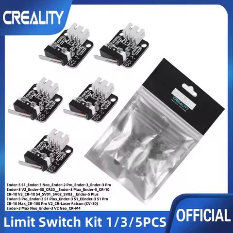 1/3/5Pcs Creality Original EndStop Limit Switch Kit for Ender 3/5/pro/V2 CR-10 S4 S5 Series 3D Print