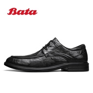 Bata รองเท้าใส่ทำงานรองเท้าหนังแท้สำหรับผู้ชาย,รองเท้าแฟชั่นแบบสั้นคุณภาพสูงรองเท้าหนัง