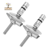 1 Pair Toilet Seat Fixing Hinge Set M6 X 71.5mm Stainless Steel Toilet Lid Hinge Fixing Bracket C010