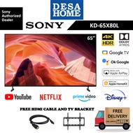 Sony 4K UHD HDR Smart/Google TV (65") [Free HDMI Cable &amp; TV Bracket] Kd65X80L/X80L