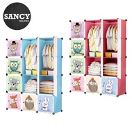 SANCY Kids Closet Portable Closet Wardrobe Storage Rack Cube Organizer