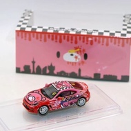 BMC 1/64 Toyota GR86 Storm l Rich Bear 2025 Macau GT Racing Car Model Pain Car Toy Alloy Ornaments