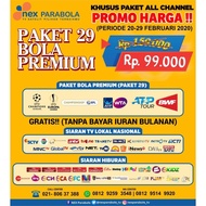 voucher nex parabola- Bola Premium Paket (Paket29) Promo