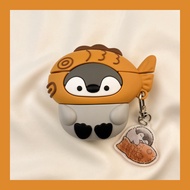 Ốp Lưng AirPods Dễ Thương Bằng Silicon Hình Chim Penguin Phù Hợp Với Apple pro Headphones Phiên Bản