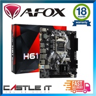 Afox IH61-MA5 V6 H61M LGA1155 Motherboard Combo Intel i3 i5 i7 2nd 3rd Gen CPU