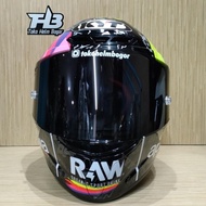 KYT TT Course Espargaro Black 2021 repaint visor Darksmoke