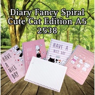 Diary fancy a5 cat edition spiral cute fancy cat diary a5 2538