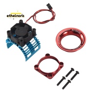 Motor Heatsink Cover+Cooling Fan for  A959-B 144001 124019  1/8 1/10 RC Car 540 550 3650 Size Motor 