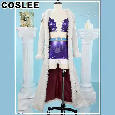 COSLEE Anime One Piece Nico Robin Miss Allsunday Cosplay Costume Uniform Coat Hat Top Pants Hallowee