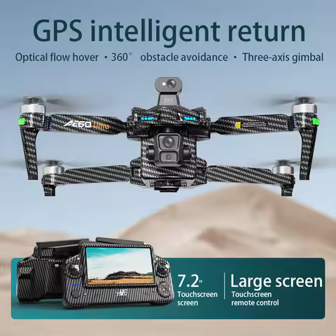 New Ae60 With Touch Screen Professional Aerial Photography Drone Digital Image Transmission Airdrop 