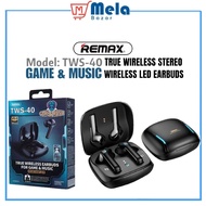 REMAX TWS-40 True Wireless Stereo Earbuds (With LED Charging Case)