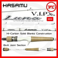 HASAMU LUNA V.I.P Baitcast & Spinning Fishing Rod 1piece 2piece Joint BC Casting Baitcasting Snow Ra