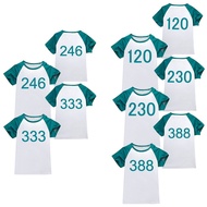 Squid Game Costume Kids Tshirts Boys and Girls Cottn Top Shirts For Children Tops 456  001 390  149 