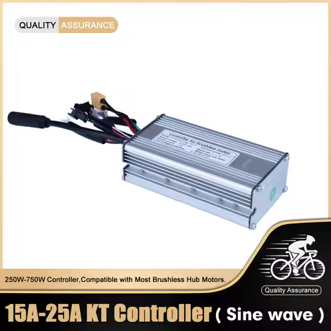 ebike Brushless Motor Controller KT-15A 17A 22A 25A controller 250W 350W 500W 750W Sinewave Controll