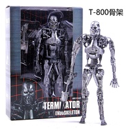 NECA Terminator T800 Skeleton Future Warrior T1000 Model Rajah Mekanikal Berkotak