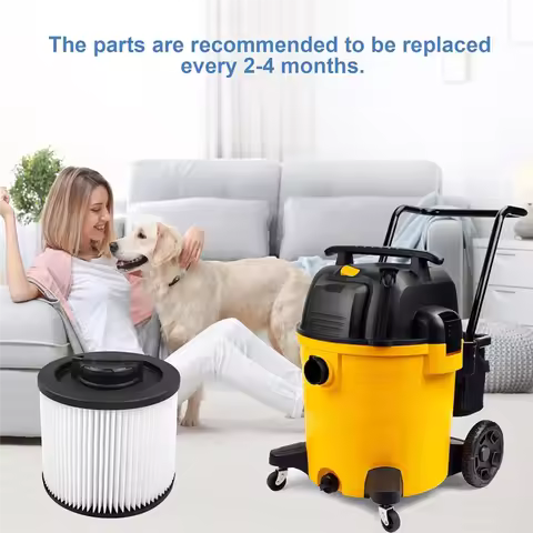 A30R-4Pack DXVC6910 Cartridge Filter Replacement For DEWALT 6-16 Gallon Wet/Dry Vac, For Dewalt DXV0