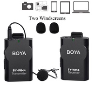 BOYA BY-WM4 Mark II Portable 2.4G Wireless Microphone System(Transmitter + Receiver) with Hard Case for DSLR Camera Camcorder
