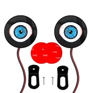 รถจักรยานยนต์ไฟตกแต่ง 3D แบบไดนามิก DEVIL Eye LED Light Retrofit ชุดประกอบหน้าจอ OLED DC5-24V (1 PC/