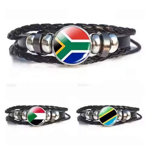 Flag Bracelet Africa National Flag JewelryEgypt Nigeria Libya South Africa Namibia Equatorial Guinea