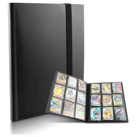 Collectible Card Binder Album 160/360/480 Card Holder 4/9/12 Grids Card Binder Album Large-capacity 