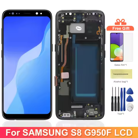 TFT S8 For Samsung Galaxy S8 G950F LCD Display Digital Touch Screen with Frame LCD Touch Screen Repl