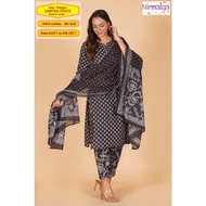 S-5XL Ready Stock- [New Designs] Readymade Cotton Punjabi Suit - Nirmalya Hand Printed 3Pc Set