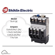 Shihlin Thermal Overload Relay TH-P12E for S-P11 12 Contactor 0.6A 0.9A 1.2A 1.7A 2.1A 3.3A 4.4A 6.5