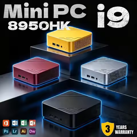 Hot Pick High Performance Mini PC Intel Core i9 8950HK 16GB RAM 1TB/2TB Large SSD WiFi6 BT5.2 4K Dis