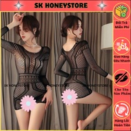 Seductive body long-sleeved women's nightgown MS6096 Sexy women's pajamas