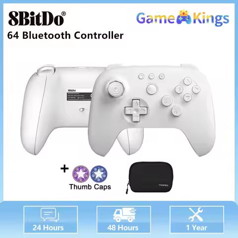 8Bitdo N64 Bluetooth Controller for Analogue 3D, Switch, Windows, and Android (Black) Gaming Gamepad