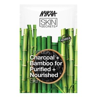 Nykaa Naturals Skin Secrets Bubble Sheet Mask, Charcoal and Bamboo, 0.67 oz - Revitalizing, Natural 