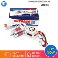 {WWVYL} Động Cơ Không Chổi Than Platinum Chống Nước 3650 4300KV 3900KV 5200KV Với Bộ ESC 60A Cho Đồ