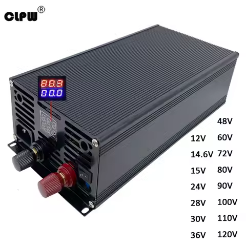 Adjustable 1500W Switching Power Supply 0-12V 13.8V 24V 28V 36V 48V 60V 72V 80V Digital Display Volt