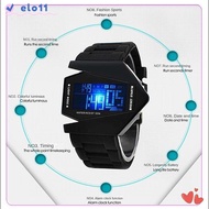 ELO11 Electronic Watch Silicone Strap Colorful Backlight 12/24H System Girl Alarm