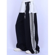 Codibook|Korea Korea EEZEE Lace Stitching Side Striped Trousers Women's Clothing