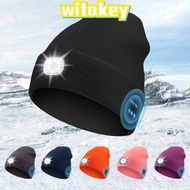 WITAKEY Bluetooth Beanie Hat, Speaker Mic Headphones Headlamp Cap, Unique Removable Rechargeable Wit