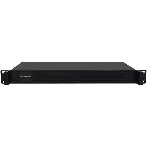 2026 new 1U Rack 4 Channels H.265 H.264 IP to HDMI CVBS Video Streaming Decoder IP Camera Decoder fo