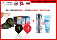 001 Sniper Thin Condom With Spike Condom Lubricant / Kondom Lelaki Nipis Combo Hebat