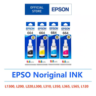 (พร้อมกล่อง)EPSON 664 หมึกแท้ 100%/ราคาถูก (L100/ 110/ 120/ 200/ 210/220/ 300/310/ 350/ 355/ 360/ 36