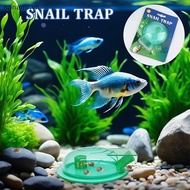 [nanami] Aquarium Snail Trap, Plastic Snail Catcher For Freshwater Fish Tank Green Snail Catch Box [